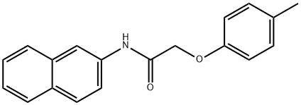 2-(4-methylphenoxy)-N-(2-naphthyl)acetamide Struktur