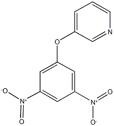 3-{3,5-bisnitrophenoxy}pyridine Struktur