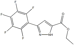 ethyl 3-(2,3,4,5,6-pentafluorophenyl)-1H-pyrazole-5-carboxylate Struktur