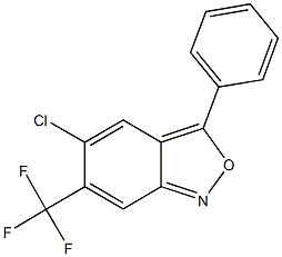 5-chloro-3-phenyl-6-(trifluoromethyl)-2,1-benzisoxazole Struktur