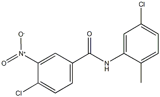 4-chloro-N-(5-chloro-2-methylphenyl)-3-nitrobenzamide Struktur