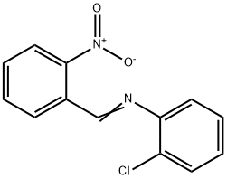 2-chloro-N-(2-nitrobenzylidene)aniline Struktur