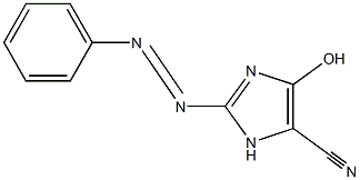 4-hydroxy-2-(phenyldiazenyl)-1H-imidazole-5-carbonitrile Struktur