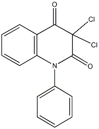 3,3-dichloro-1-phenyl-2,4(1H,3H)-quinolinedione Struktur