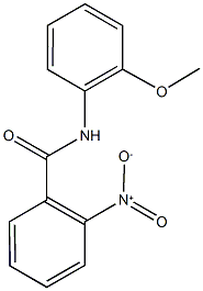 2-nitro-N-(2-methoxyphenyl)benzamide Struktur