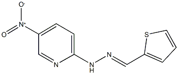 2-thiophenecarbaldehyde {5-nitro-2-pyridinyl}hydrazone Struktur