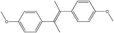 1-methoxy-4-[2-(4-methoxyphenyl)-1-methyl-1-propenyl]benzene Struktur