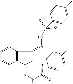 4-methyl-N'-(3-{[(4-methylphenyl)sulfonyl]hydrazono}-2,3-dihydro-1H-inden-1-ylidene)benzenesulfonohydrazide Struktur