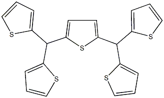 2,5-bis[di(2-thienyl)methyl]thiophene Struktur