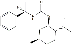 2-isopropyl-5-methylcyclohexyl 1-phenylethylcarbamate Struktur