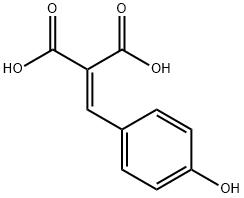 2-(4-hydroxybenzylidene)malonic acid Struktur