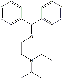 N-isopropyl-N-{2-[(2-methylphenyl)(phenyl)methoxy]ethyl}-2-propanamine Struktur