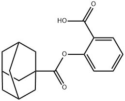 2-[(1-adamantylcarbonyl)oxy]benzoic acid Struktur