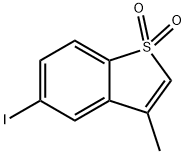 5-iodo-3-methyl-1-benzothiophene 1,1-dioxide Struktur