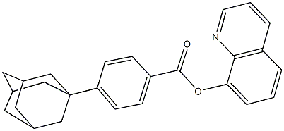 8-quinolinyl 4-(1-adamantyl)benzoate Struktur