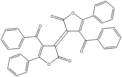 4,4'-dibenzoyl-5,5'-diphenyl-2,2'(3H,3'H)-dioxo-3,3'-bis[furan-3-ylidene] Struktur