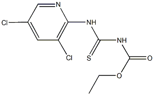 ethyl [(3,5-dichloro-2-pyridinyl)amino]carbothioylcarbamate Struktur