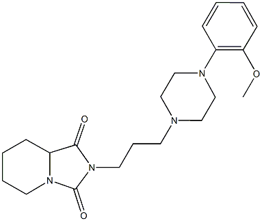 2-{3-[4-(2-methoxyphenyl)-1-piperazinyl]propyl}tetrahydroimidazo[1,5-a]pyridine-1,3(2H,5H)-dione Struktur