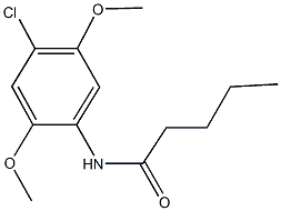 N-(4-chloro-2,5-dimethoxyphenyl)pentanamide Struktur