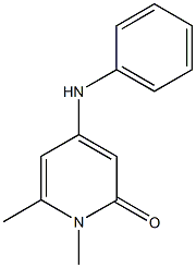 4-anilino-1,6-dimethyl-2(1H)-pyridinone Struktur