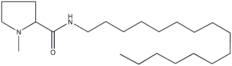 N-hexadecyl-1-methyl-2-pyrrolidinecarboxamide Struktur