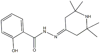 2-hydroxy-N'-(2,2,6,6-tetramethyl-4-piperidinylidene)benzohydrazide Struktur