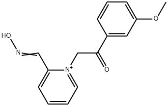 2-[(hydroxyimino)methyl]-1-[2-(3-methoxyphenyl)-2-oxoethyl]pyridinium Struktur