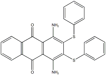 1,4-diamino-2,3-bis(phenylthio)anthra-9,10-quinone Struktur