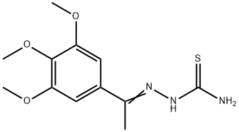 1-(3,4,5-trimethoxyphenyl)ethanone thiosemicarbazone Struktur