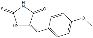 5-(4-methoxybenzylidene)-2-thioxo-4-imidazolidinone Struktur