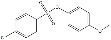 4-methoxyphenyl 4-chlorobenzenesulfonate Struktur