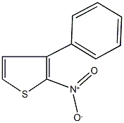 2-nitro-3-phenylthiophene Struktur