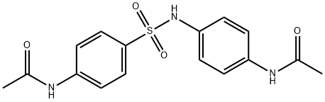 N-(4-{[4-(acetylamino)anilino]sulfonyl}phenyl)acetamide Struktur