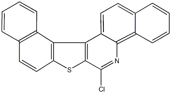 6-chlorobenzo[h]naphtho[1',2':4,5]thieno[2,3-c]quinoline Struktur