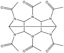 2,4,6,8,10,12-hexaacetyl-2,4,6,8,10,12-hexaazatetracyclo[5.5.0.0~3,11~.0~5,9~]dodecane Struktur