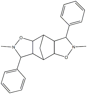 4,10-dimethyl-5,11-diphenyl-3,9-dioxa-4,10-diazatetracyclo[5.5.1.0~2,6~.0~8,12~]tridecane Struktur