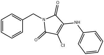 3-anilino-1-benzyl-4-chloro-1H-pyrrole-2,5-dione Struktur