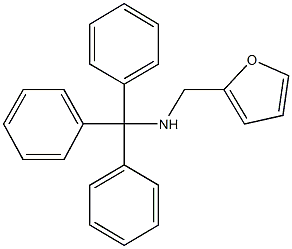 N-(2-furylmethyl)(triphenyl)methanamine Struktur