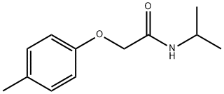 N-isopropyl-2-(4-methylphenoxy)acetamide Struktur