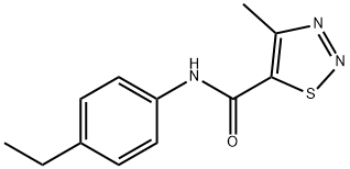 N-(4-ethylphenyl)-4-methyl-1,2,3-thiadiazole-5-carboxamide Struktur