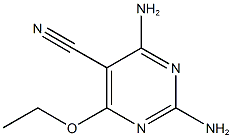 2,4-diamino-6-ethoxy-5-pyrimidinecarbonitrile Struktur