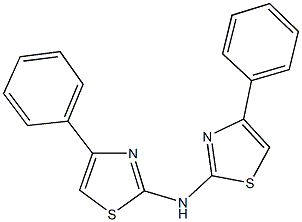 N,N-bis(4-phenyl-1,3-thiazol-2-yl)amine Struktur