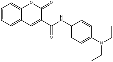 N-[4-(diethylamino)phenyl]-2-oxo-2H-chromene-3-carboxamide Struktur