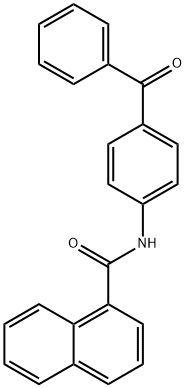 N-(4-benzoylphenyl)-1-naphthamide Struktur