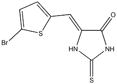 5-[(5-bromo-2-thienyl)methylene]-2-thioxo-4-imidazolidinone Struktur