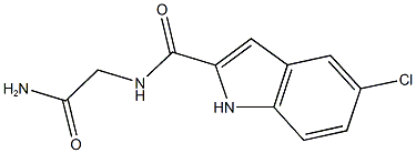 N-(2-amino-2-oxoethyl)-5-chloro-1H-indole-2-carboxamide Struktur