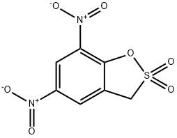 5,7-dinitro-3H-1,2-benzoxathiole 2,2-dioxide Struktur