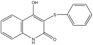 4-hydroxy-3-(phenylsulfanyl)-2(1H)-quinolinone Struktur