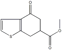 methyl 4-oxo-4,5,6,7-tetrahydro-1-benzothiophene-6-carboxylate Struktur