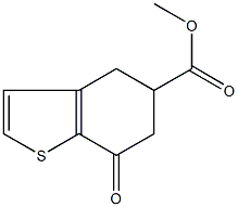 methyl 7-oxo-4,5,6,7-tetrahydro-1-benzothiophene-5-carboxylate Struktur